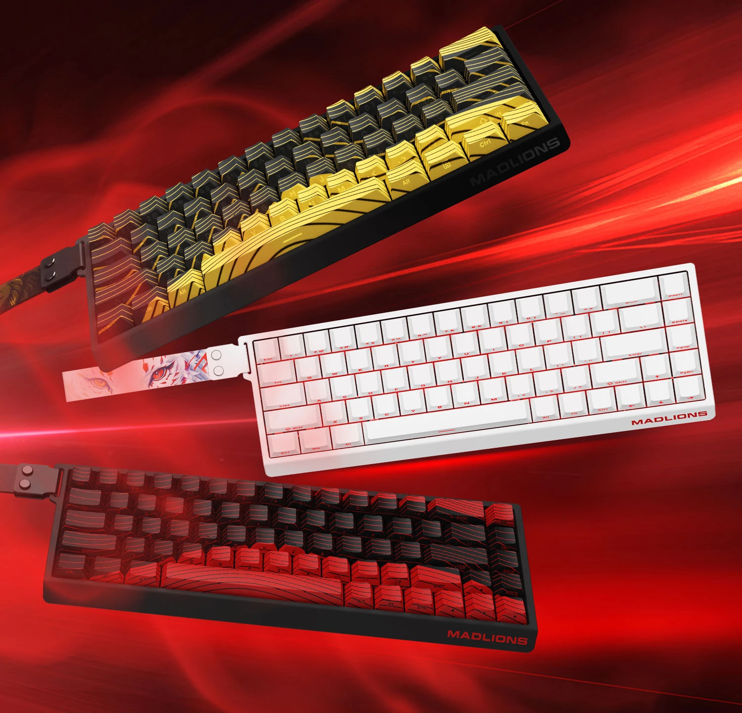 Геймърска клавиатура Madlions MAD 60 HE RGB - 1K, Magnetic Amber Pro Switches - Black