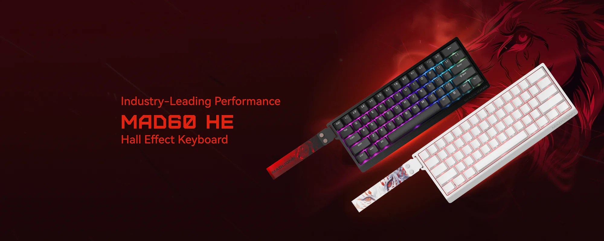 Геймърска клавиатура Madlions MAD 60 HE RGB - 1K, Magnetic Amber Pro Switches - Black