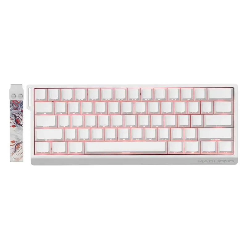Gaming-Tastatur Madlions MAD 60 HE RGB - 1K, Magnetic Amber Pro Switches - Weiß