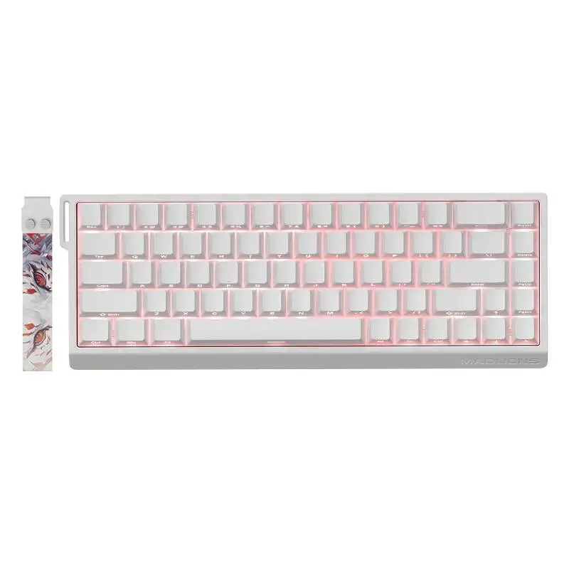 Gaming-Tastatur Madlions MAD 68 HE RGB - 1K, Magnetic Amber Pro Switches - Weiß