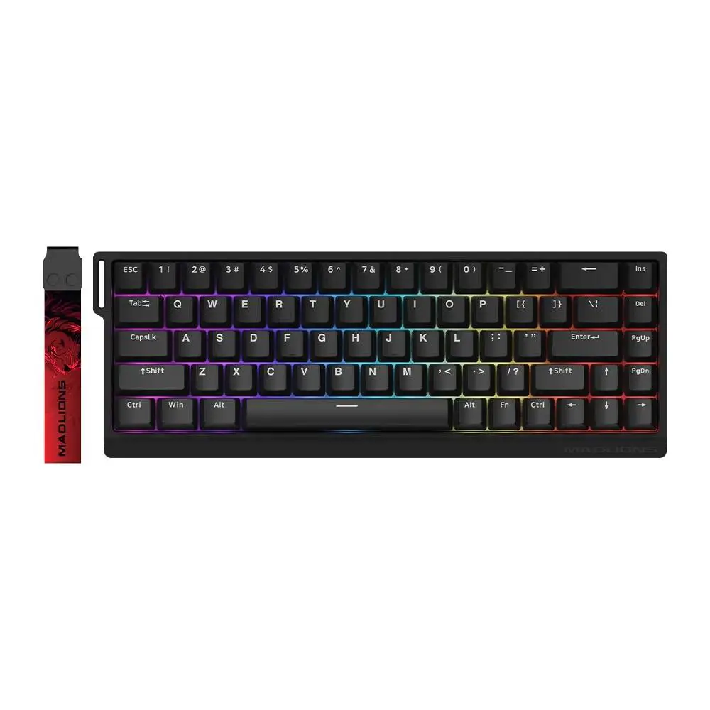Геймърска клавиатура Madlions MAD 68 HE RGB - 1K, Magnetic Amber Pro Switches - Black