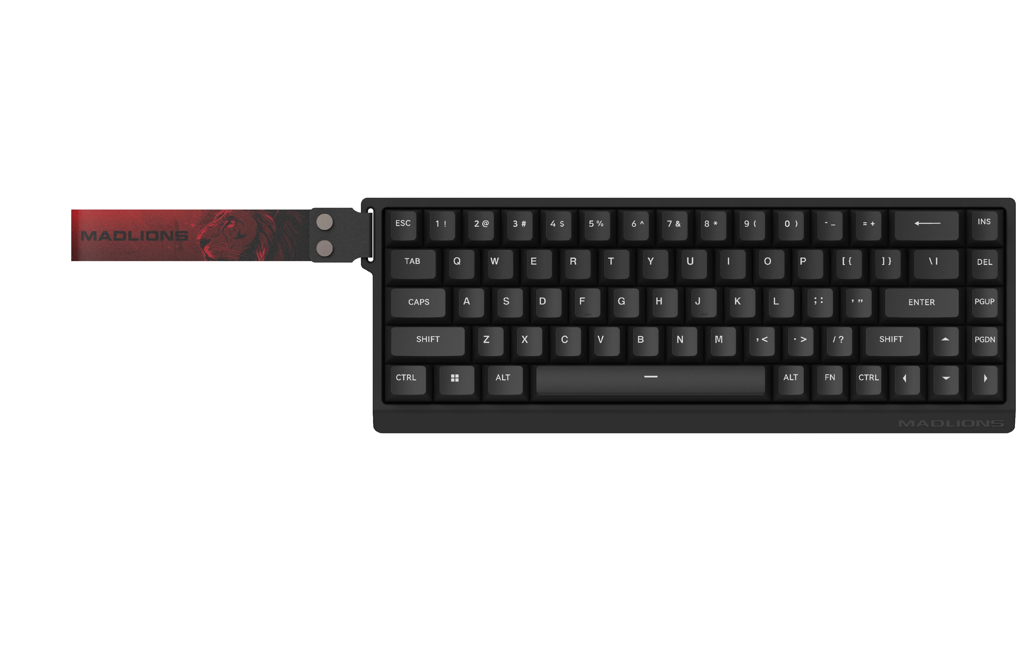 Геймърска клавиатура Madlions MAD 68 HE RGB - 1K, Magnetic Amber Pro Switches - Black