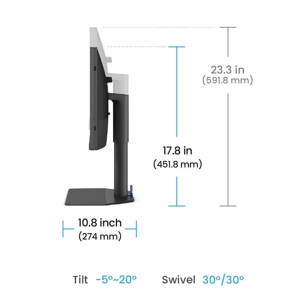 Монитор за фото и видео редактиране BenQ SW242Q, 24.1", IPS, 2K, HDR10