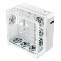 Кутия 1stPlayer RT7 White Case ATX LED display