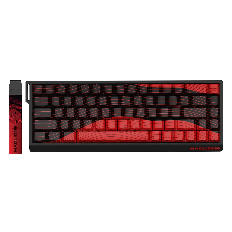 Геймърска клавиатура Madlions MAD 68 R - 8K, Kunlun Magnetic Switches - Black/Red