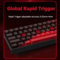 Геймърска клавиатура Madlions MAD 68 HE Flagship - 8K, Magnetic Amber Pro Switches - White