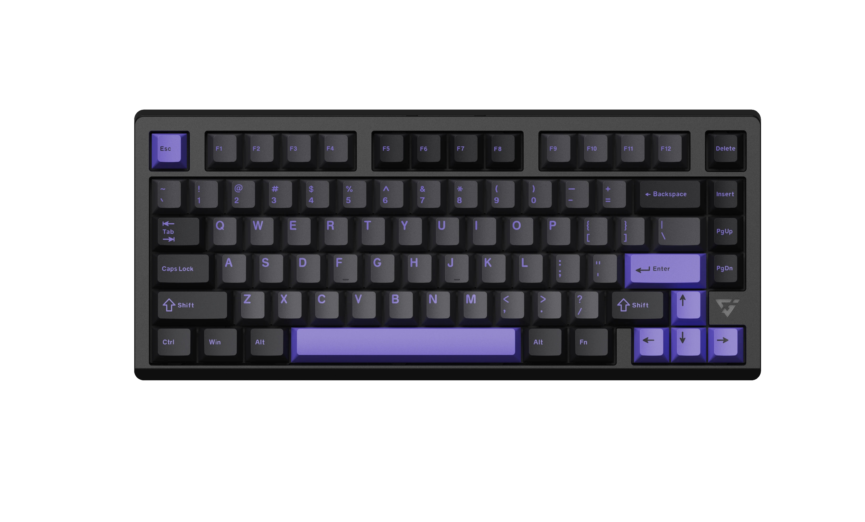 Геймърска безжична клавиатура VGNVXE75 V2 Misty Purple - Aniya Switches, BT5.0, 2.4G, Aluminium