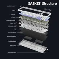 Геймърска безжична клавиатура VGN V98 PRO V2 Limited Black Glow - Kailh Arctic Switches, BT5.0, 2.4G, RGB