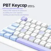VGN безжична геймърска механична клавиатура Wireless Gaming Mechanical Keyboard - V98 PRO V2 Black Currant - Kailh Vaporwave Switches, RGB