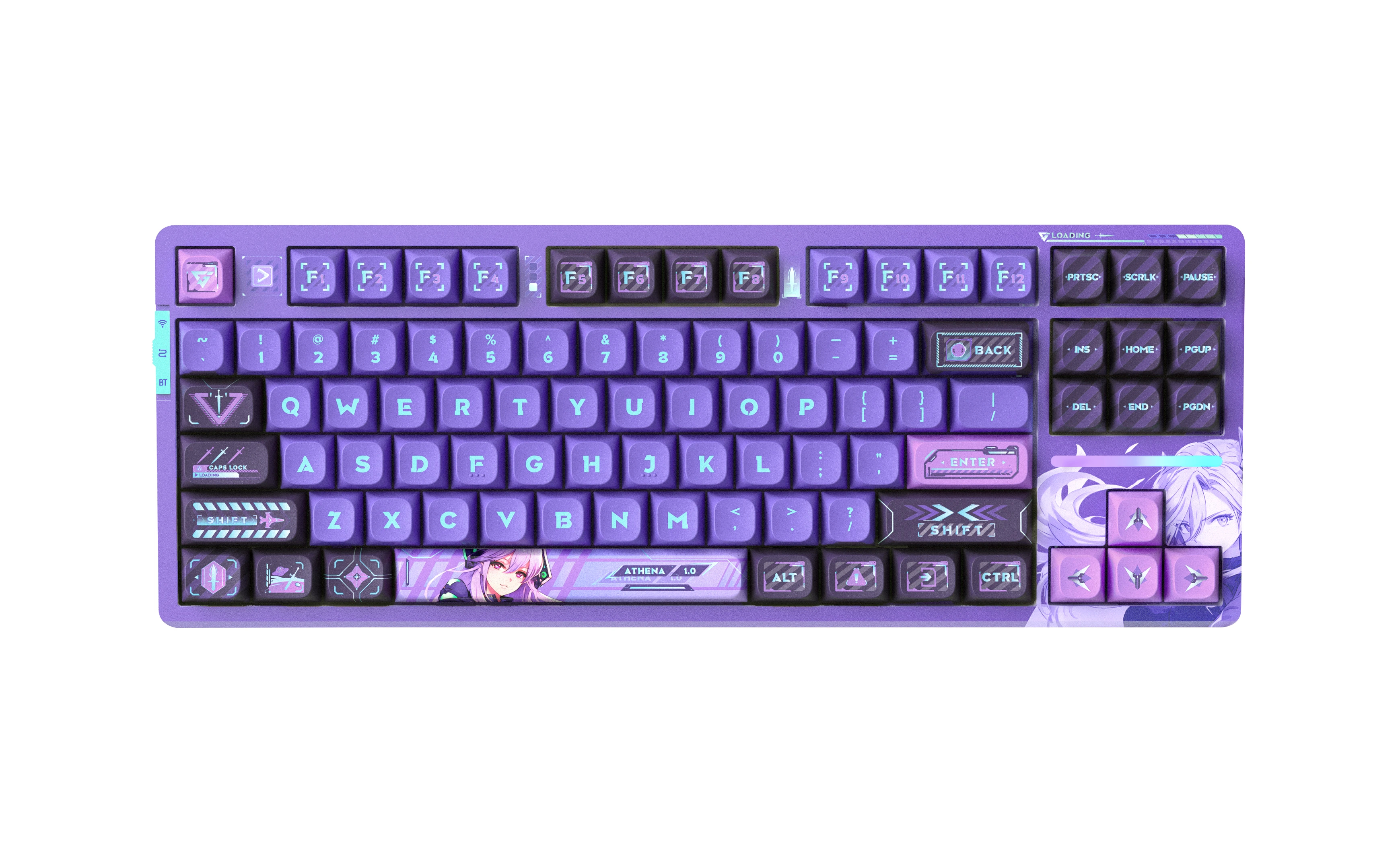 Геймърска механична клавиатура VGNV87 PRO Athena - Aniya Switches, BT5.0, 2.4G