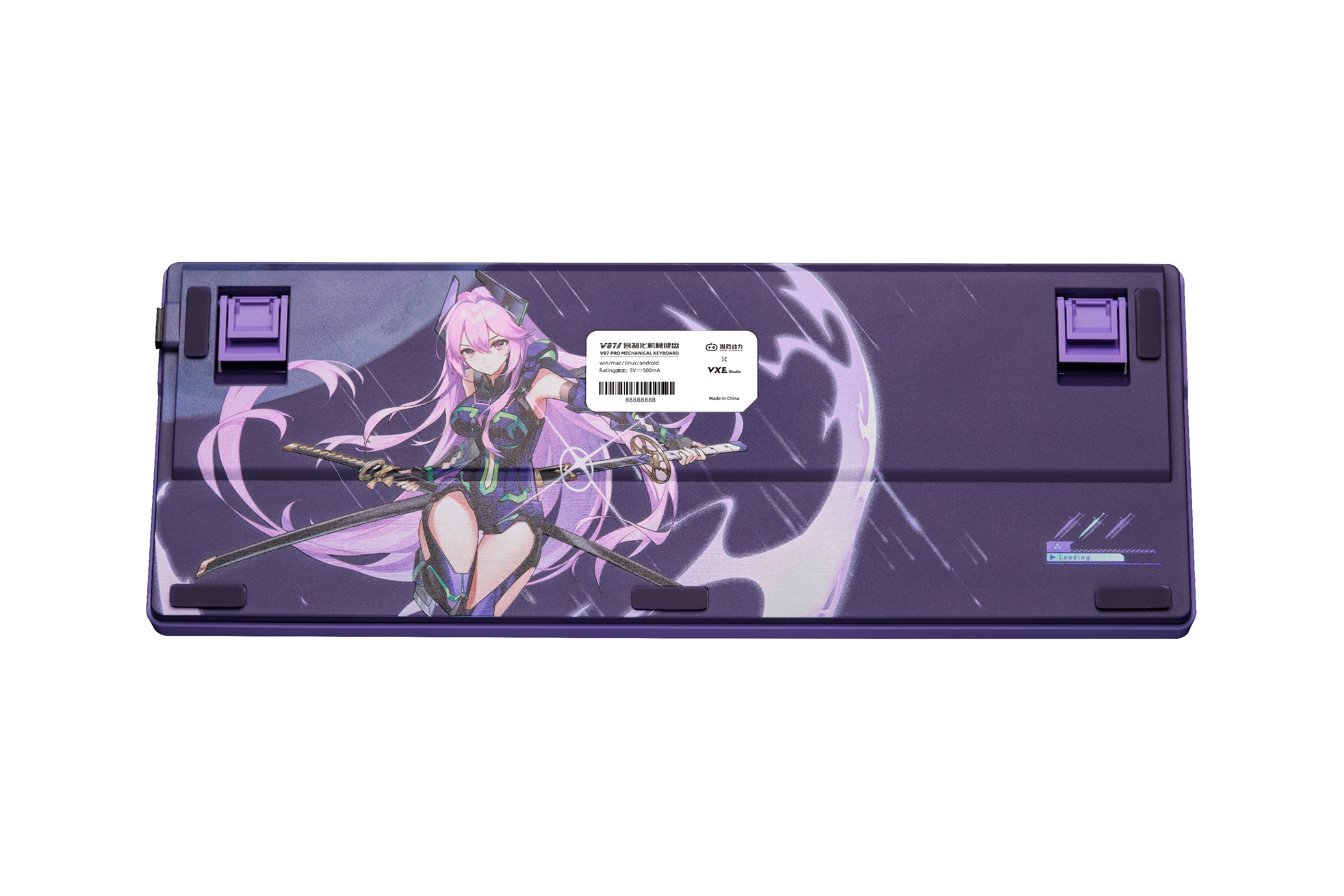 Геймърска механична клавиатура VGNV87 PRO Athena - Aniya Switches, BT5.0, 2.4G