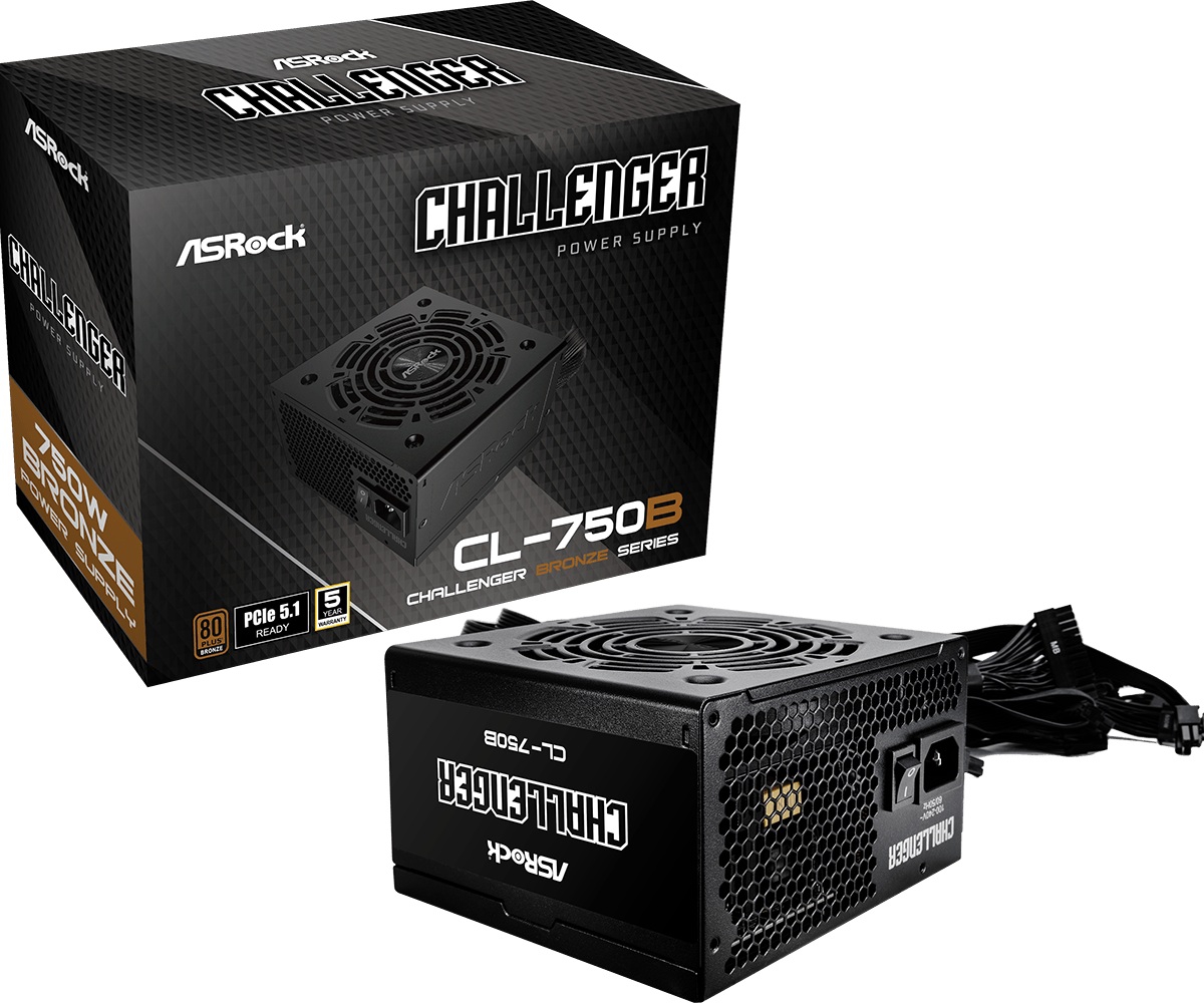 Захранване Asrock CL-750B 750W PCIe 5.1 80 Plus Bronze PSU