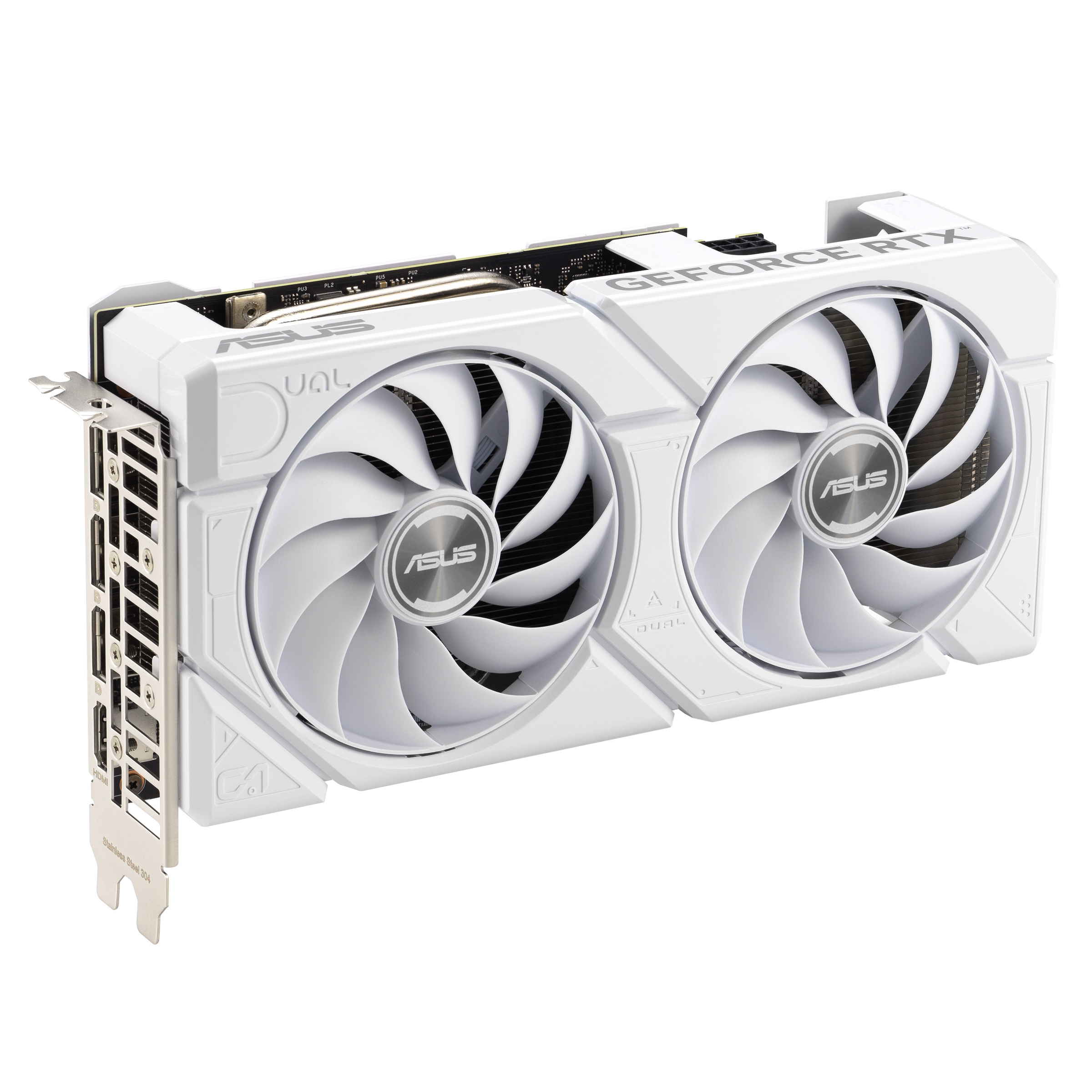 Видео карта ASUS DUAL GeForce RTX 4060 Ti EVO OC 8GB White - 90YV0J4B-M0NA00