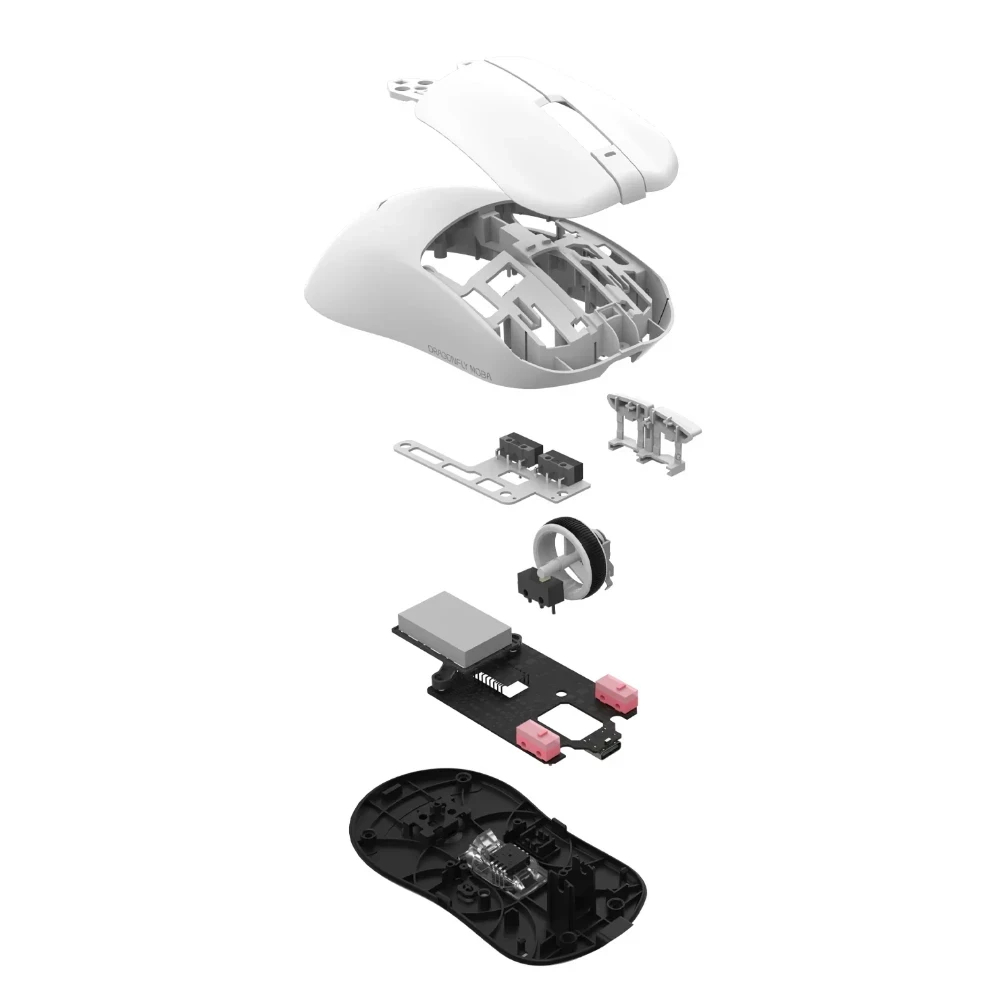 Gaming ποντίκι VGN  F1 PRO MAX DRAGONFLY - 1K (4K compatible), Kailh Black Gold Mamba Switches, Λευκό