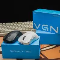 Геймърска мишка VGN  F1 PRO MAX DRAGONFLY - 1K (4K compatible), Kailh Black Gold Mamba Switches, White