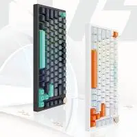 Геймърска механична клавиатура VGN N75 PRO Jelly Orange - Azure Switches, RGB