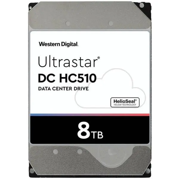 Твърд диск WD Ultrastar DC Server HE10, 8TB, 3.5", 256MB, 7200rpm, 512E - HUH721008ALE604