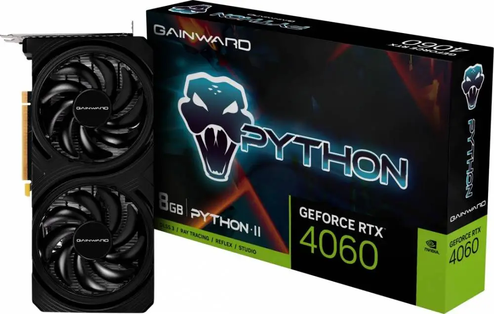 Видео карта Gainward GeForce RTX 4060 Python II 8GB - NE64060019P1-1070V