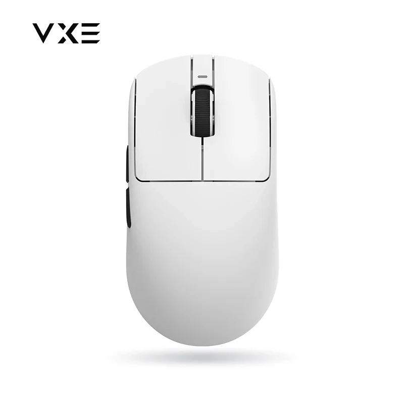 Souris gamer VXE Dragonfly R1 1K - Huano Ice Berry Pink Dot Switches, Blanc