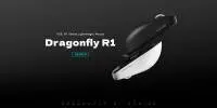Геймърска мишка VXE Dragonfly R1 1K - Huano Ice Berry Pink Dot Switches, White