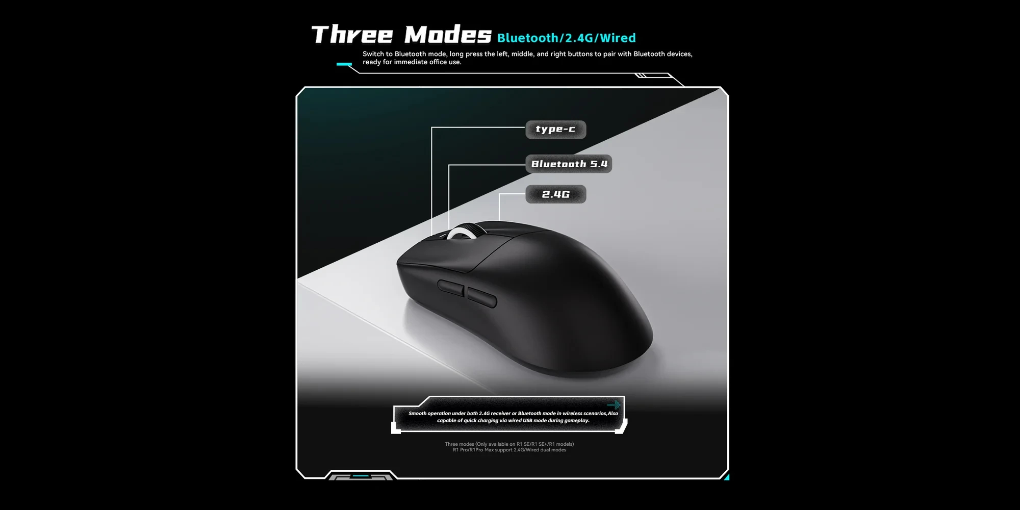 Souris gamer VXE Dragonfly R1 1K - Huano Ice Berry Pink Dot Switches, Blanc
