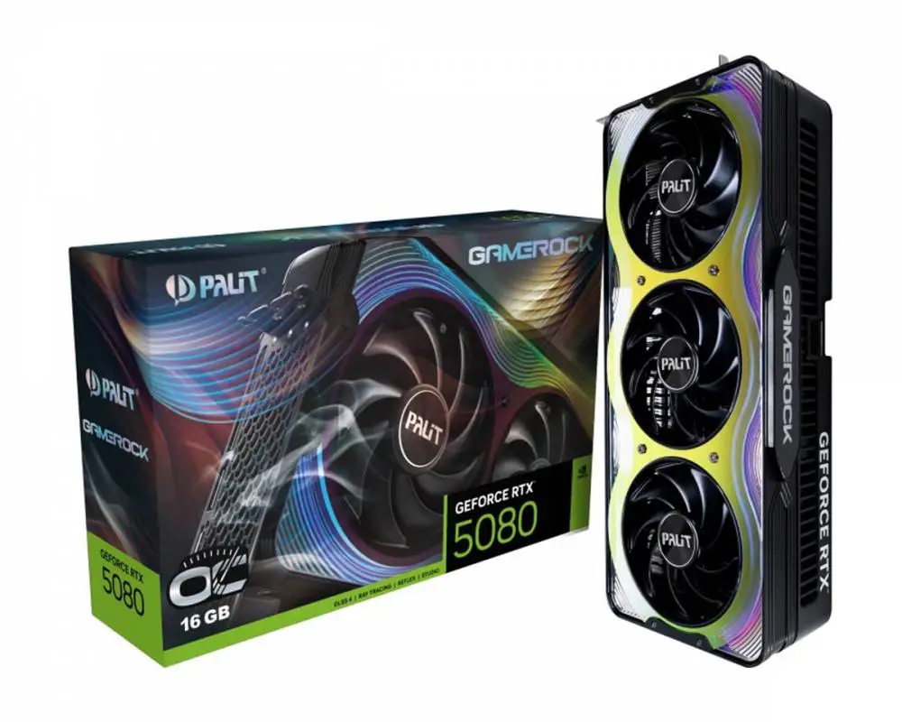 Видео карта Palit GeForce RTX 5080 GameRock 16GB