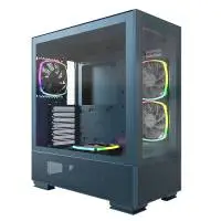 Кутия Montech SKY TWO Mid-tower Case TG ARGB Fans Morocco Blue