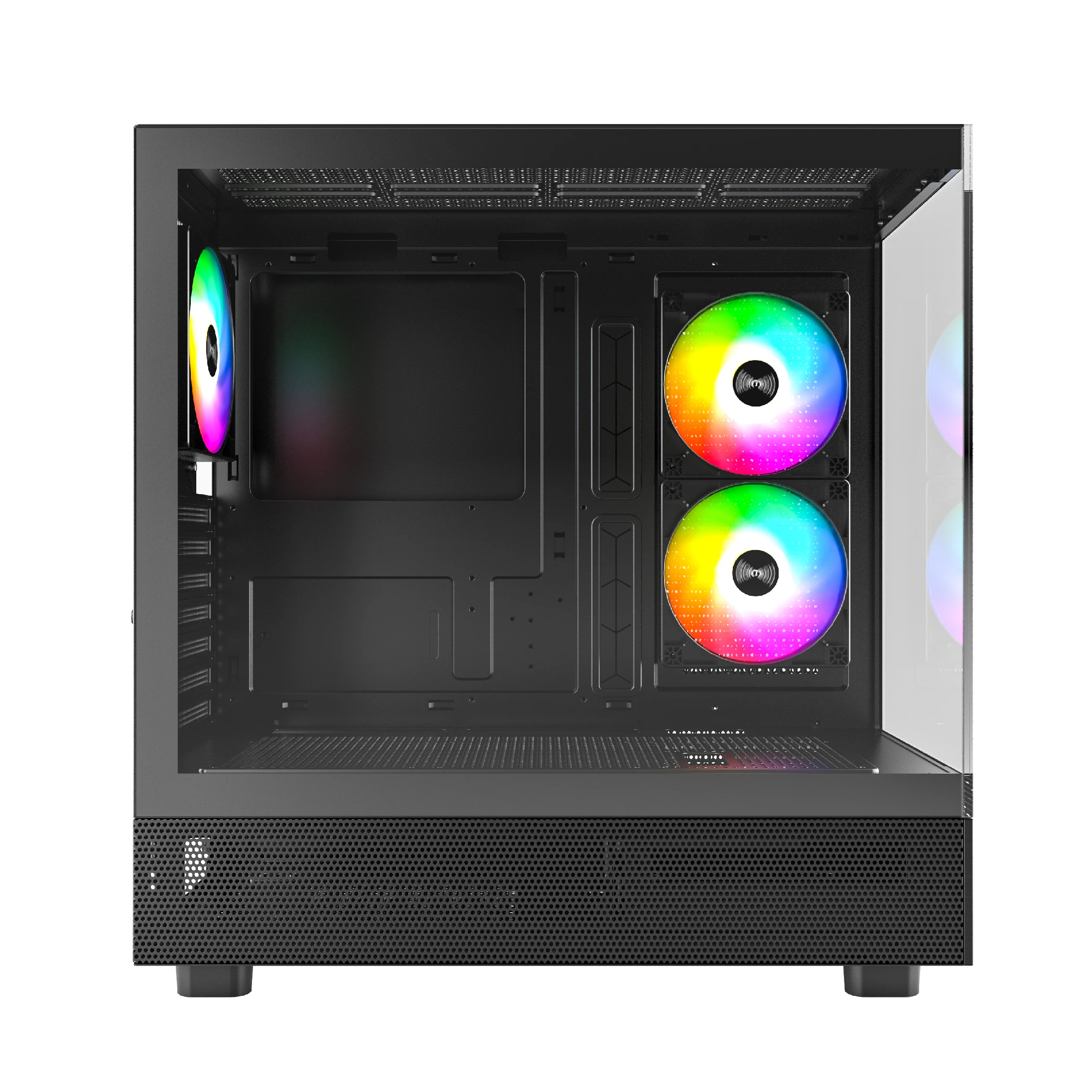 Кутия Montech XR (B) Case ATX  3 x 120 mm ARGB Fans, USB-C, Black
