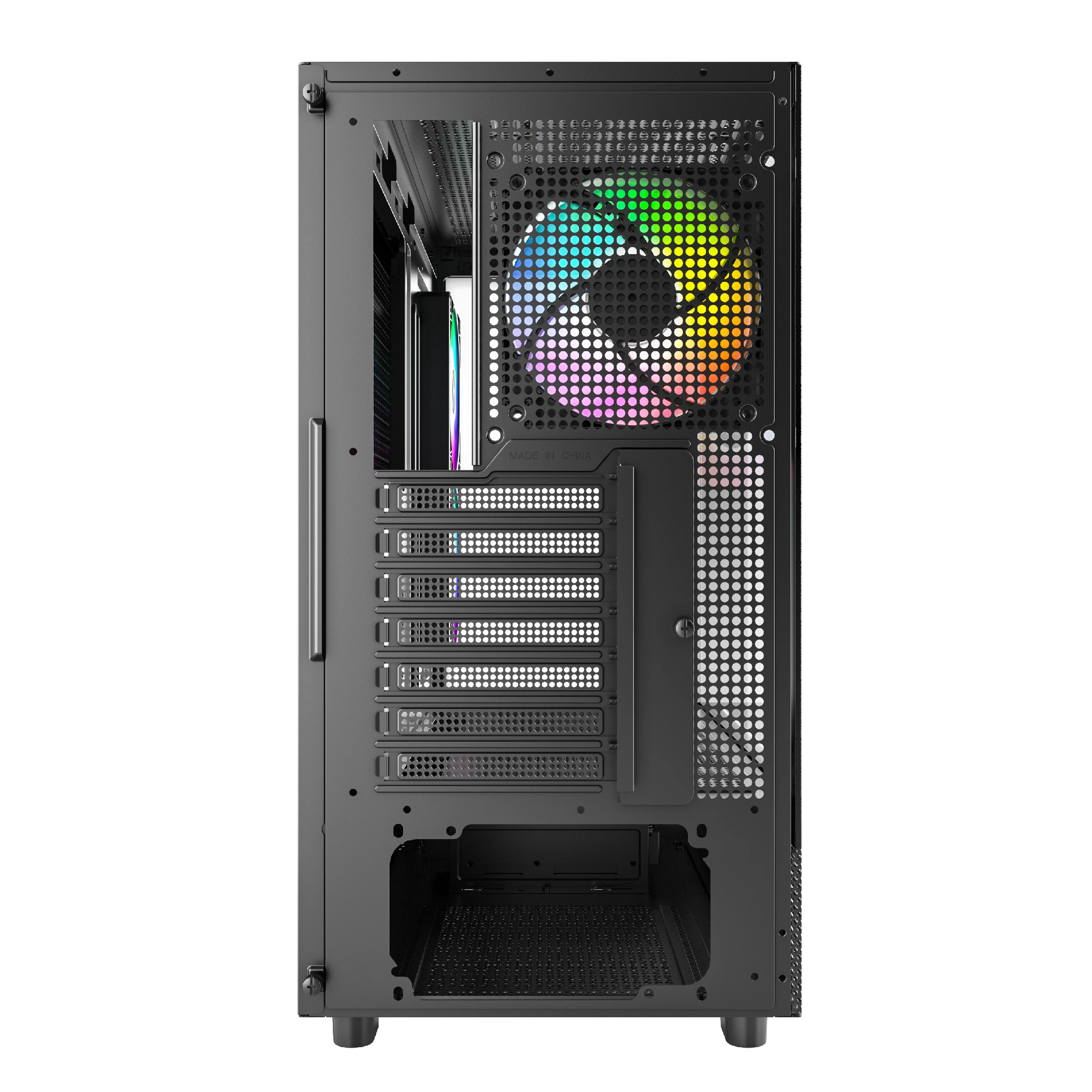 Кутия Montech XR (B) Case ATX  3 x 120 mm ARGB Fans, USB-C, Black