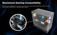 Кутия Montech XR (B) Case ATX  3 x 120 mm ARGB Fans, USB-C, Black