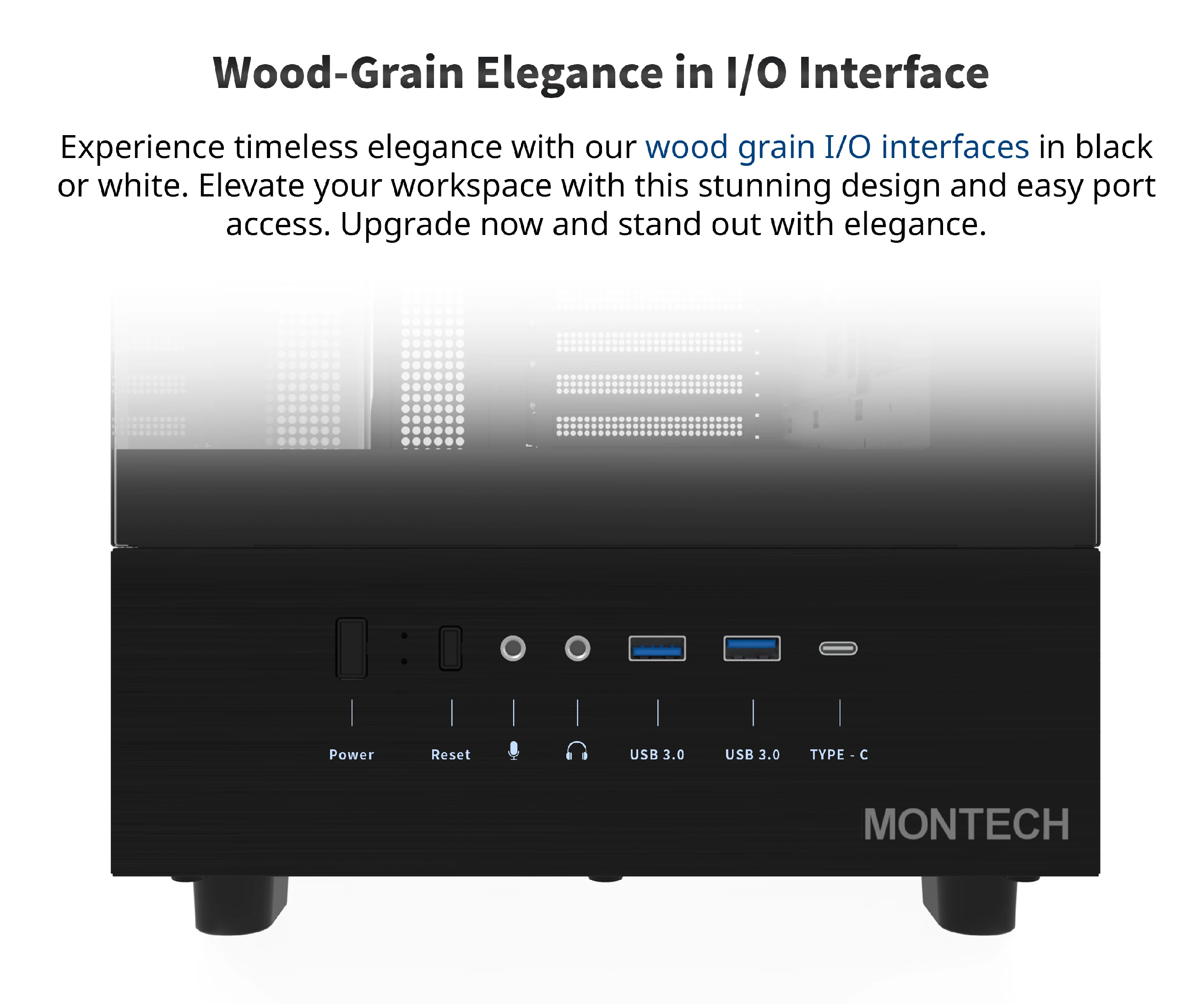 Кутия Montech XR (B) Case ATX  3 x 120 mm ARGB Fans, USB-C, Black