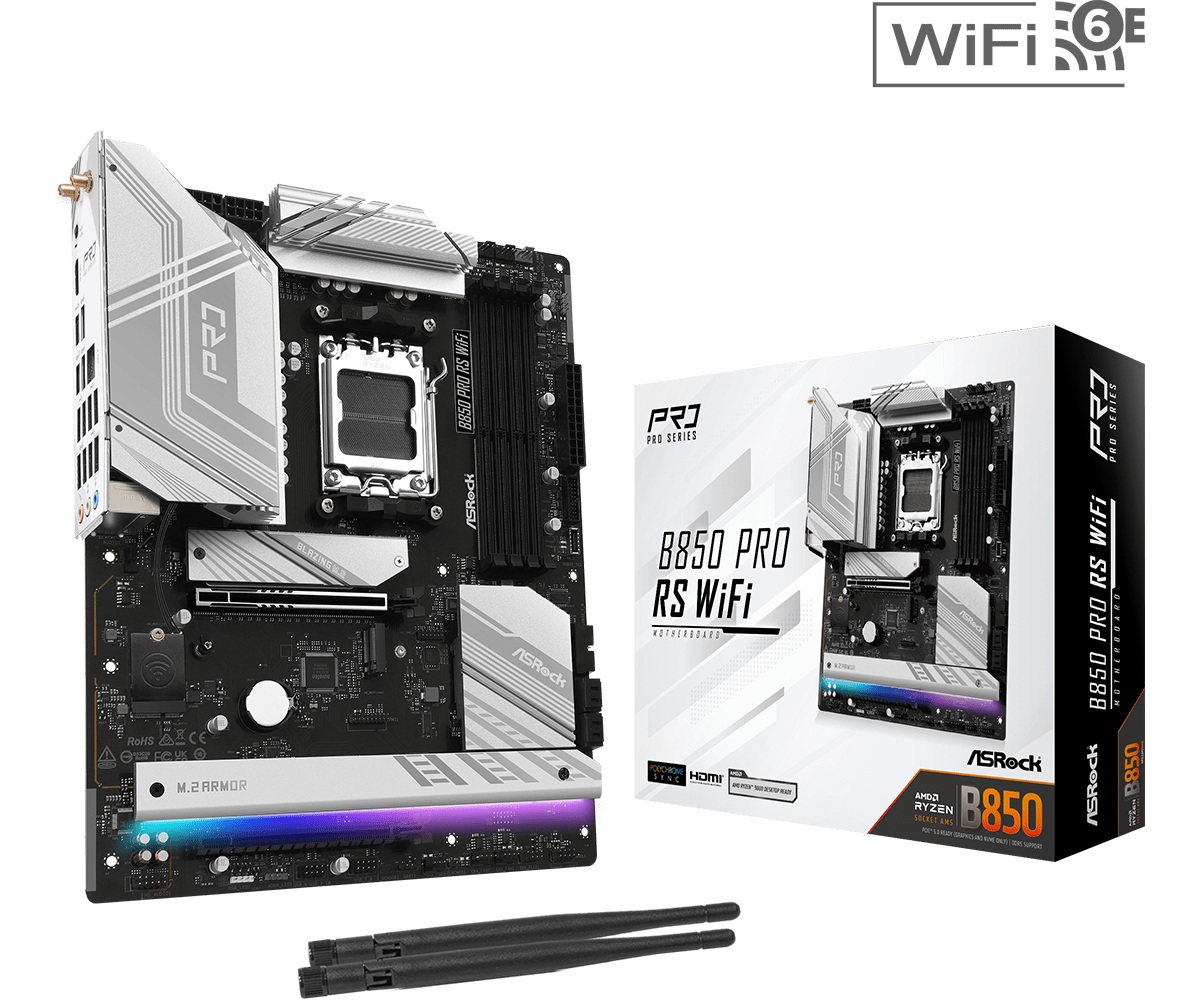 Дънна платка Asrock B850 PRO RS WIFI 