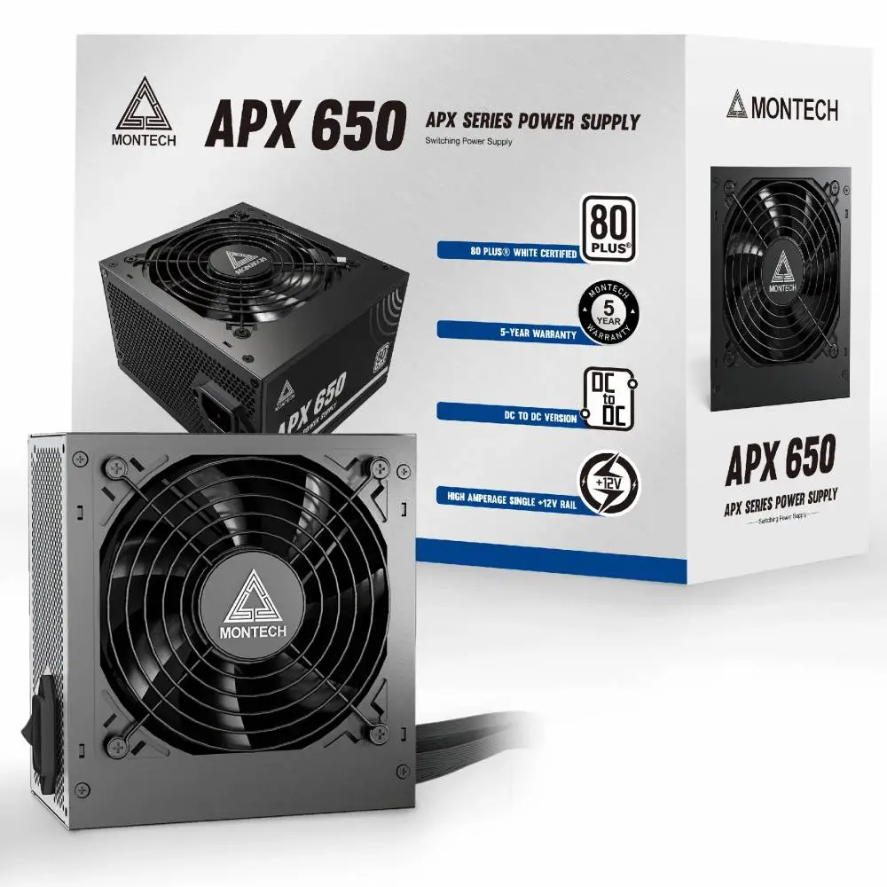 Захранване Montech APX PSU 650W 80 Plus White