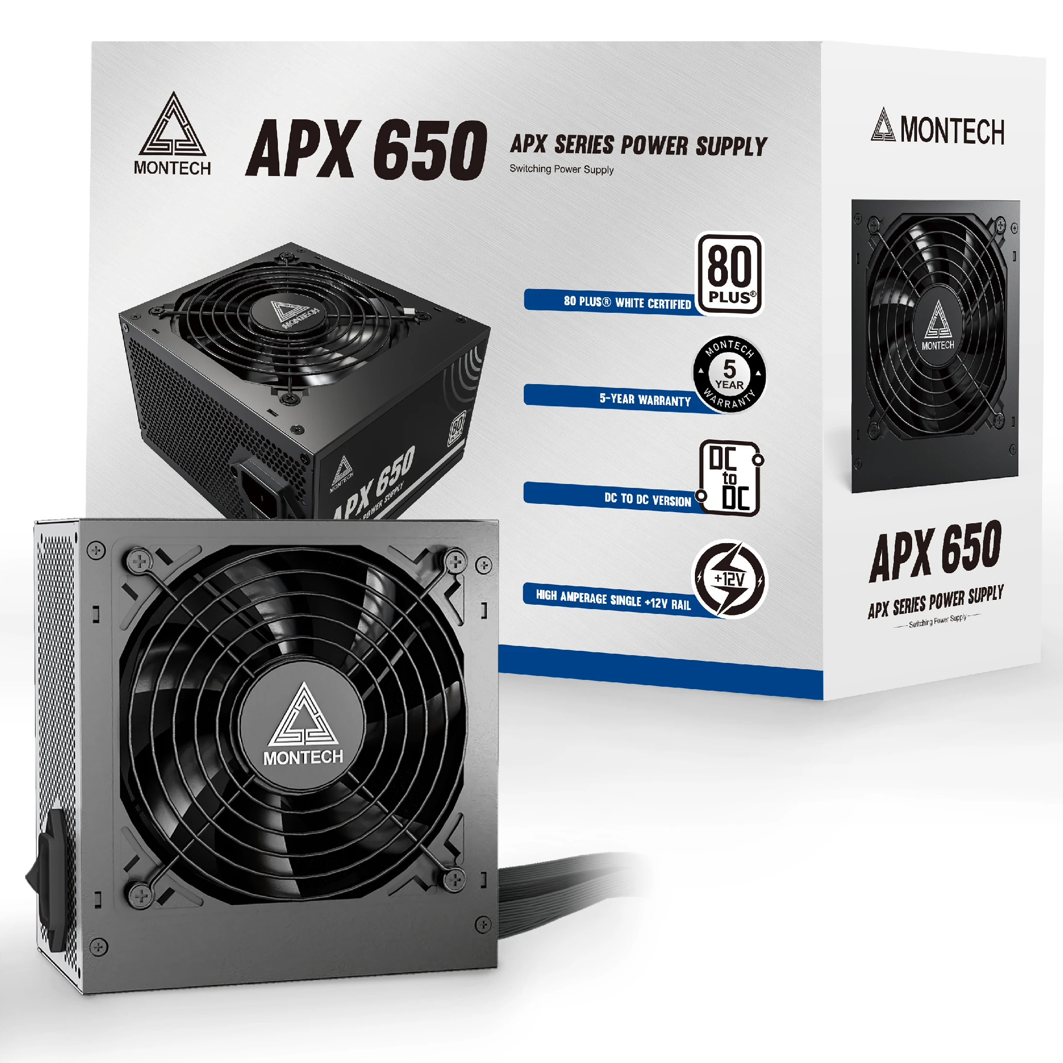 Захранване Montech APX PSU 650W 80 Plus White