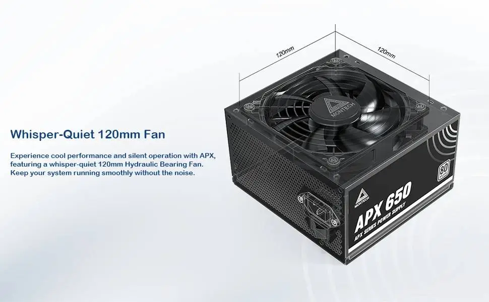 Захранване Montech APX PSU 650W 80 Plus White
