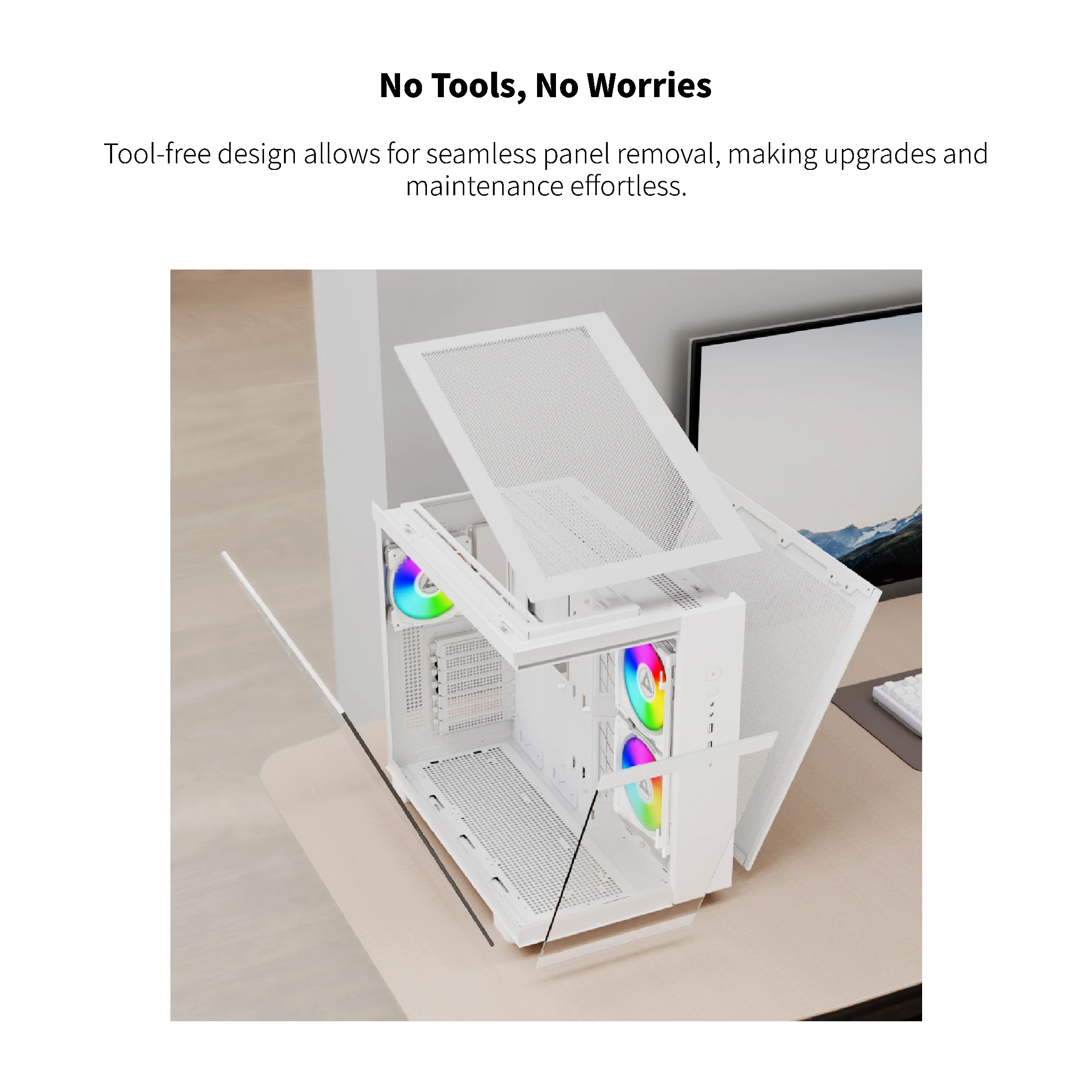 Boîtier Montech KING 65 Pro Mid-tower Case ARGB Blanc