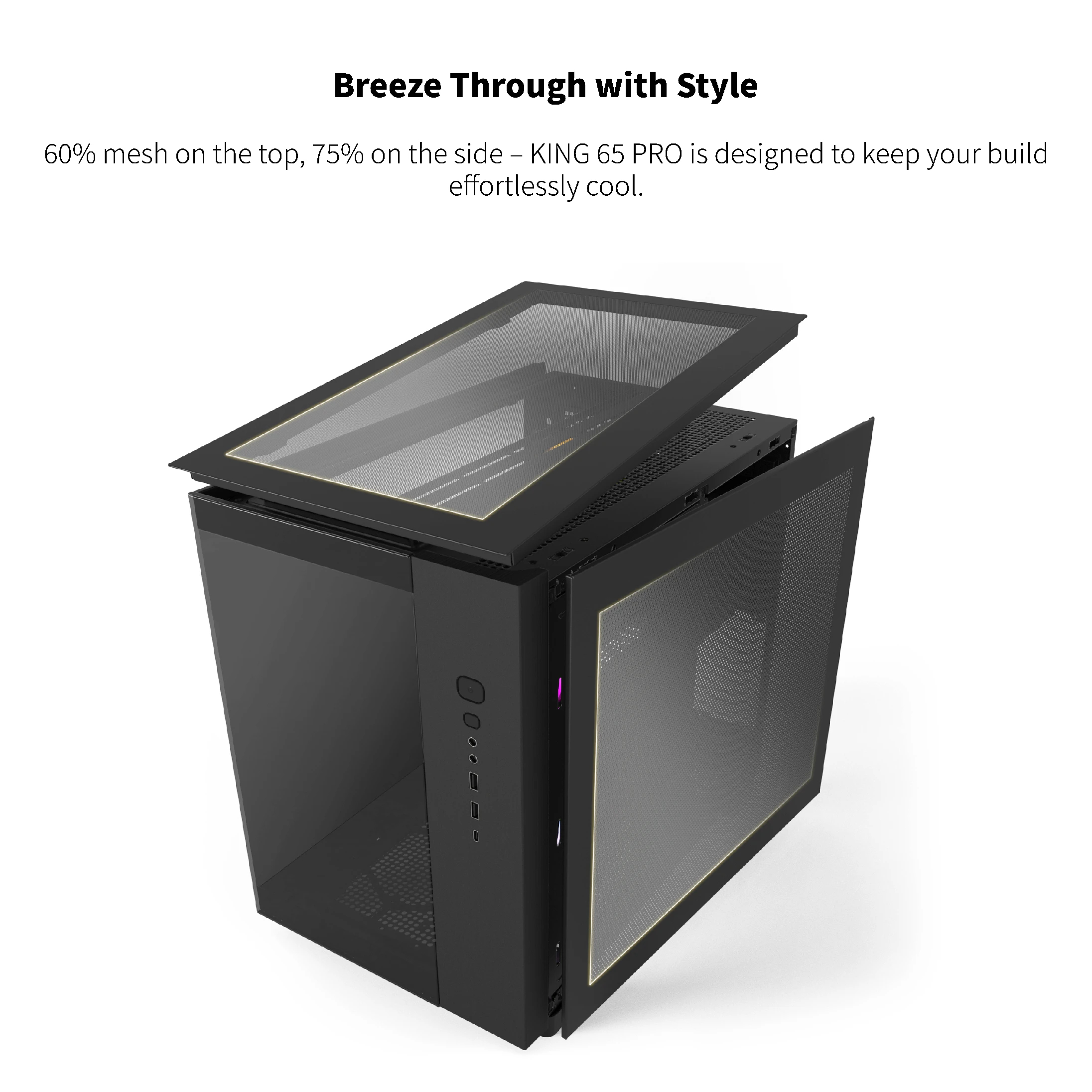 Корпус Montech KING 65 Pro Mid-tower Case ARGB Black