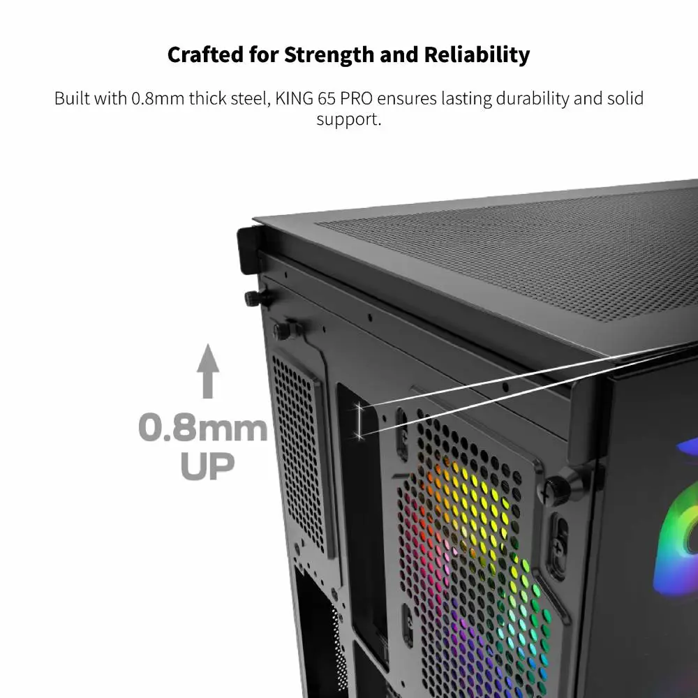 Корпус Montech KING 65 Pro Mid-tower Case ARGB Black
