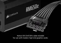 Захранване Corsair RMe RM650e 2025 (650W) 80 Plus Gold ATX 3.1, PCI 5.1 Fully Modular PSU - CP-9020302-EU