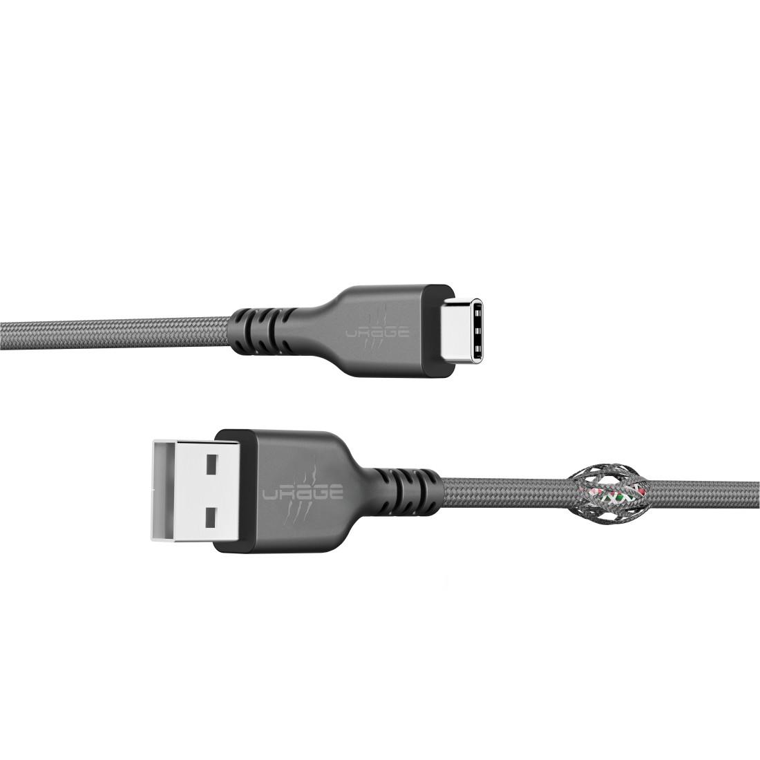 HAMA uRage Кабель USB uFlex, USB-A - USB-C, 2.20 m, черный