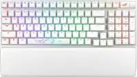 Геймърска безжична Клавиатура ASUS ROG Strix Scope II 96 - Moonlight White