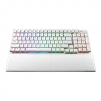 Геймърска безжична Клавиатура ASUS ROG Strix Scope II 96 - Moonlight White