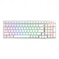 Геймърска безжична Клавиатура ASUS ROG Strix Scope II 96 - Moonlight White
