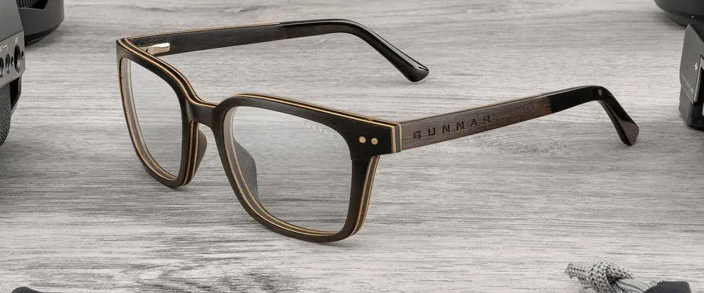 Компютърни очила GUNNAR Muir Ebony (wood), Amber