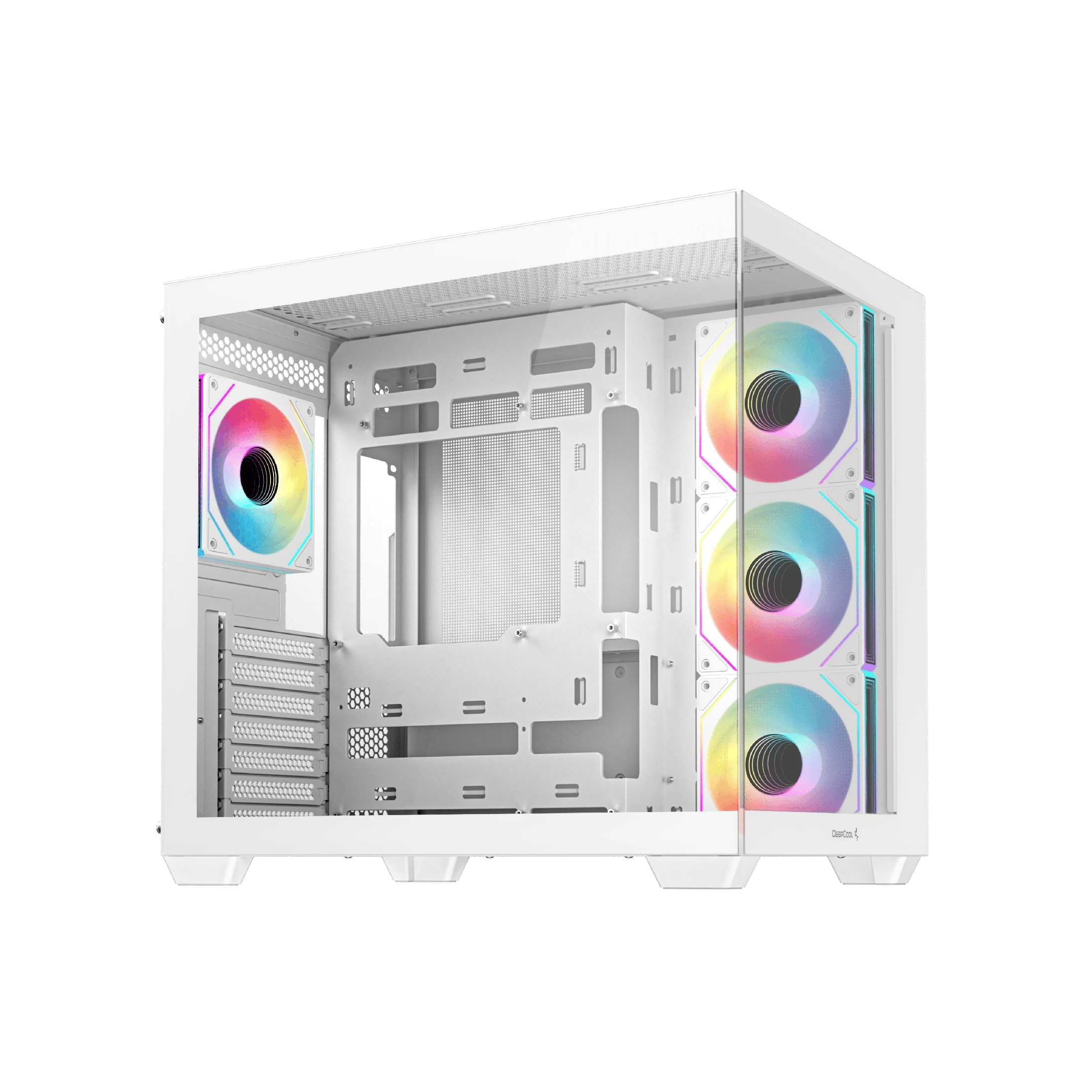 Boîtier DeepCool CG530 4F White Mid-Tower Show Case 4 x ARGB Fans