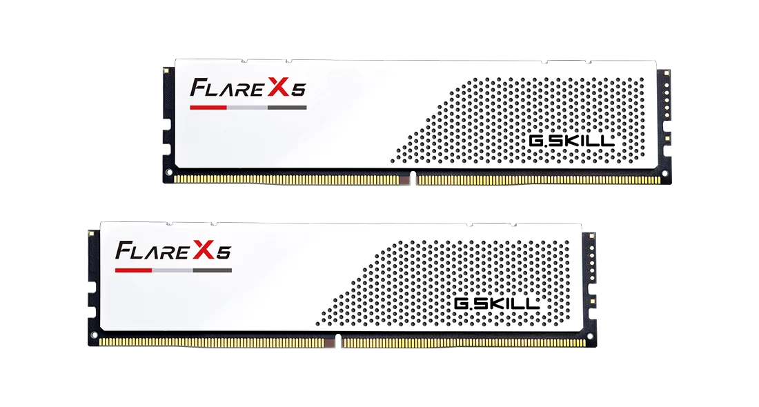 Памет G.SKILL Flare X5 White 96GB (2x48GB) DDR5 6000MHz CL30 EXPO - F5-6000J3036-FX5W