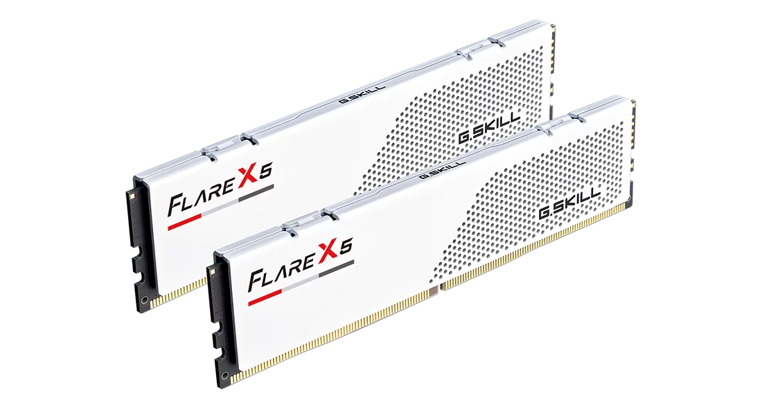 Памет G.SKILL Flare X5 White 96GB (2x48GB) DDR5 6000MHz CL30 EXPO - F5-6000J3036-FX5W