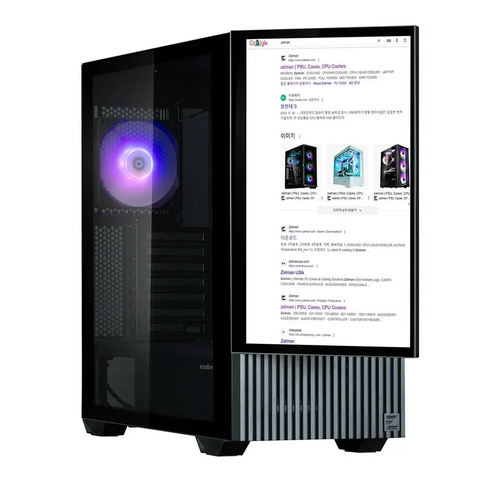Кутия Zalman Z10 DS - 15.6 inch Full HD Display Case ATX