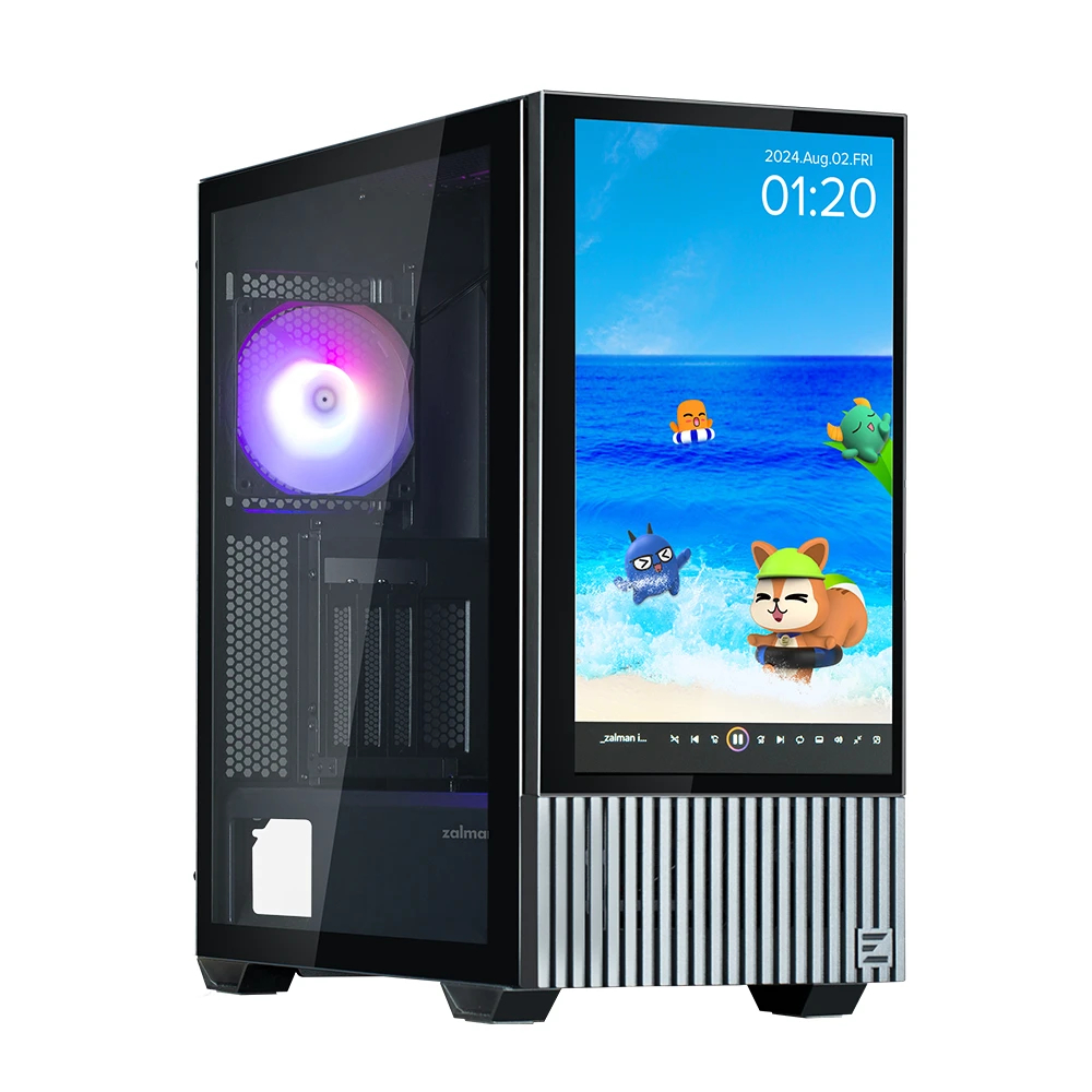 Кутия Zalman Z10 DS - 15.6 inch Full HD Display Case ATX