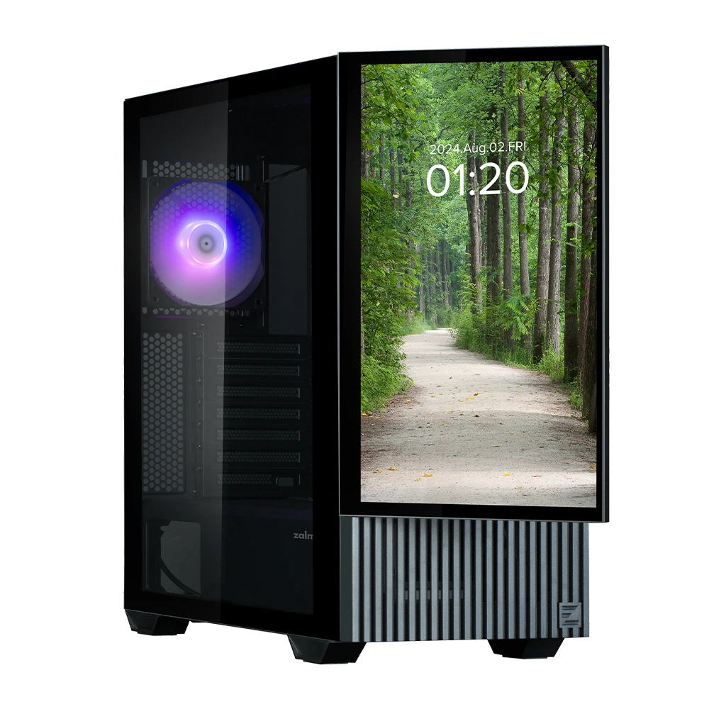 Кутия Zalman Z10 DS - 15.6 inch Full HD Display Case ATX